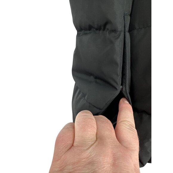 Lands End Womens Black Puffer Vest Insulated Full Zip Lightweight Size XL - Picture 2 of 8